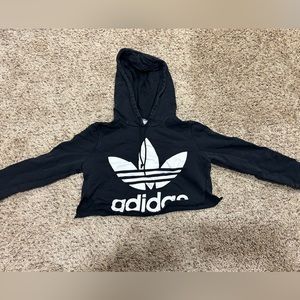 Cropped adidas hoodie